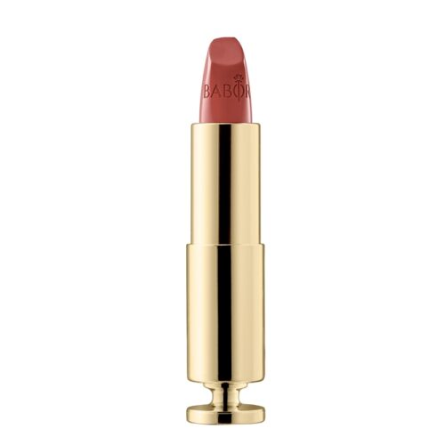 Lápiz para labios cremoso BABOR 06 Powdery Peach, hidratante con manteca de mango, color intenso, efecto antiarrugas y acabado brillante para un maquillaje pro.